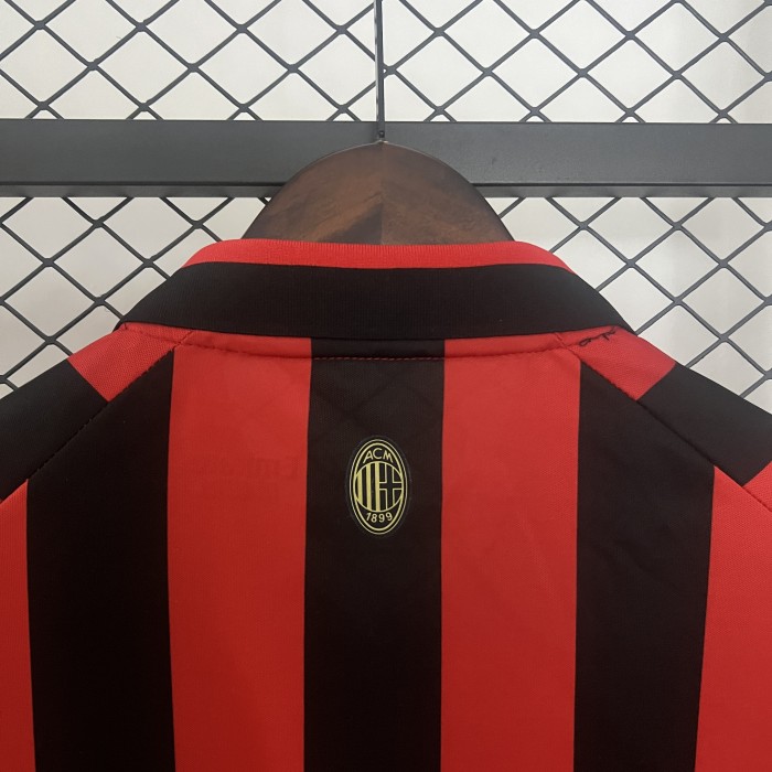 Fan Version 2024-2025 AC Milan 125th Anniversary Soccer Jersey AC Football Shirt