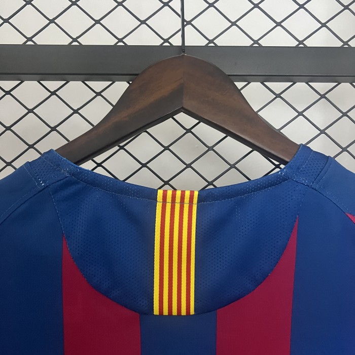Retro Jersey 2005-2006 Barcelona Home Blue/Red Soccer Jersey Vintage Football Shirt