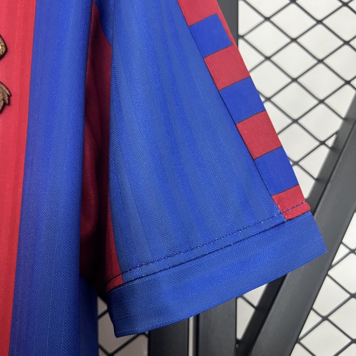 Retro Jersey 1991-1992 Barcelona Home Soccer Jersey Vintage Football Shirt