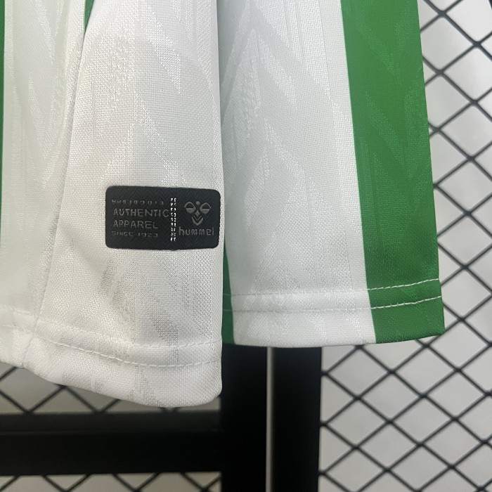 Long Sleeve 2024-2025 Real Betis Home Soccer Jersey LS Football Shirt