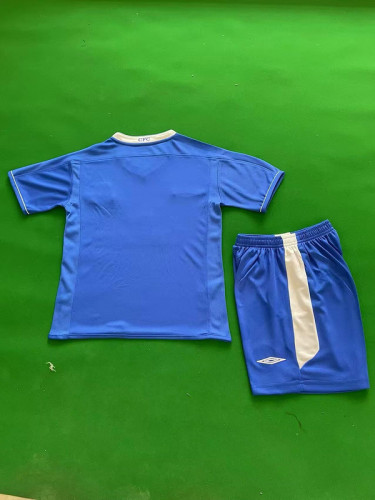 Retro Youth Uniform Kids Kit 2003-2005 Chelsea Home Soccer Jersey Shorts Vintage Child Football Set
