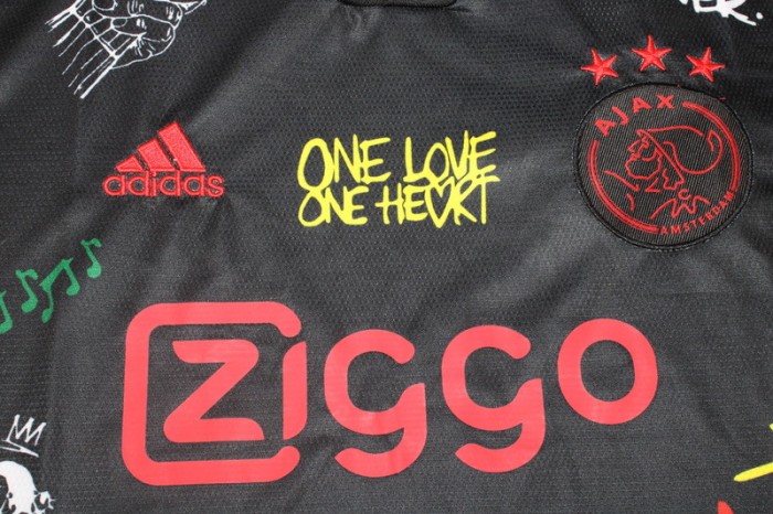 Retro Jersey 2021-2022 Ajax Special Edition Black Soccer Jersey Vintage Football Shirt