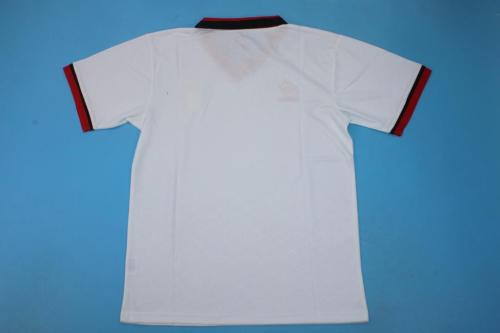 without Sponor Logo Retro Jersey 1994 AC Milan UCL Final White Soccer Jersey Vintage Football Shirt