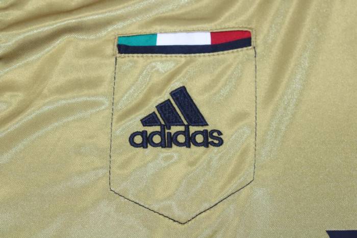 with Serie A+Trophy 7 Patch Patch Retro Jersey 2013-2014 AC Milan Third Away Gold Soccer Jersey Vintage Football Shirt