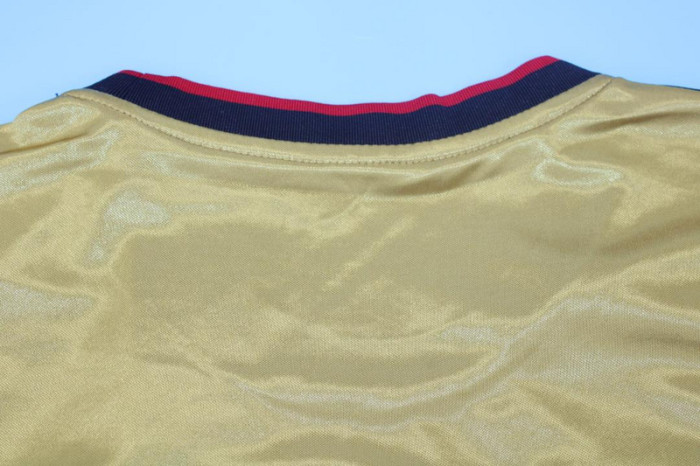with Serie A+Trophy 7 Patch Patch Retro Jersey 2013-2014 AC Milan Third Away Gold Soccer Jersey Vintage Football Shirt