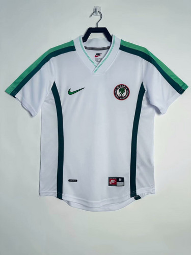 Retro Jersey 1998 Nigeria Away White Soccer Jersey Vintage Football Shirt