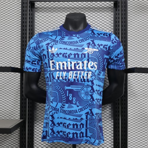 Player Version 2025-2026 Arsenal Blue Special Edition Footbal Shirt Soccer Jersey