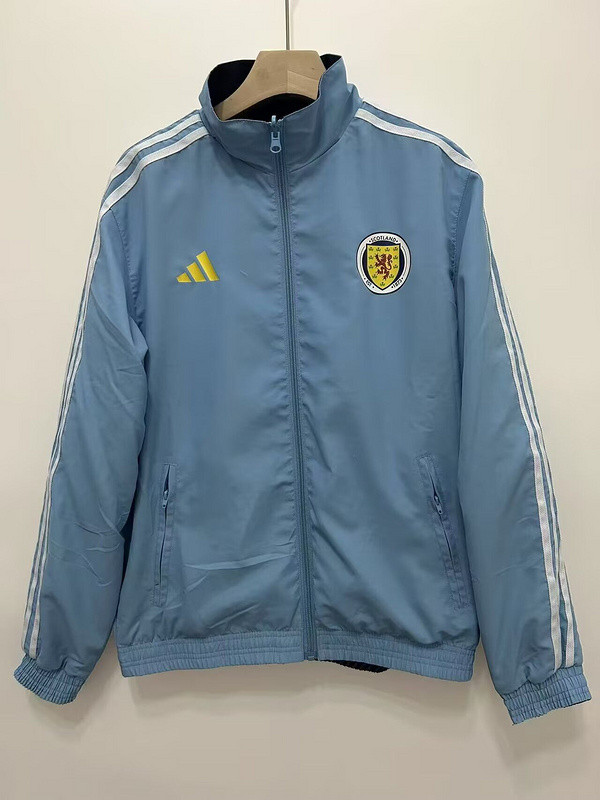 Scottland Trench Coat Soccer Reversible Windbreaker Jacket