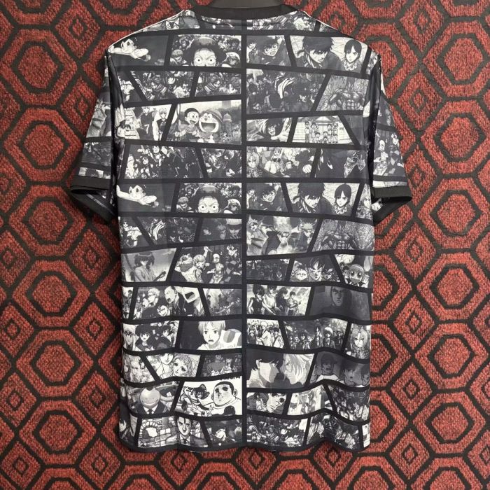 Fan Version Japan 2024 Black Comic Soccer Jersey Football Shirt