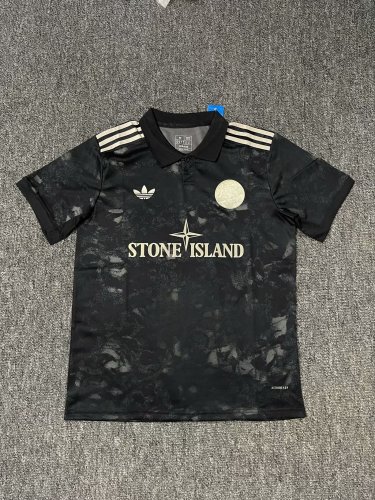 Fan Version 2025-2026 Ajax Souvenir Black Soccer Jersey Football Shirt