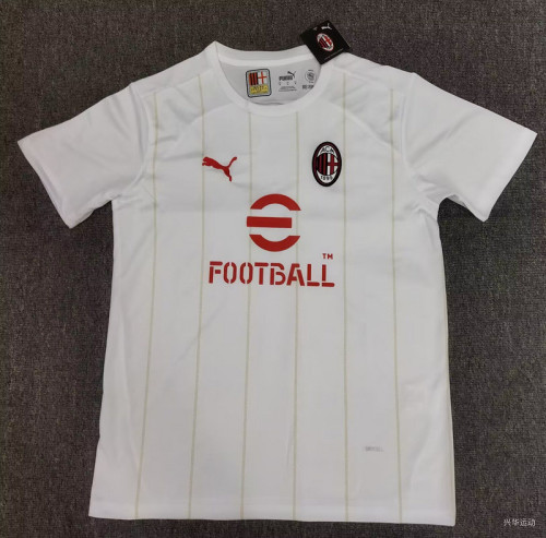Fan Version 2024-2025 AC Milan 125th Anniversary White Soccer Jersey AC Football Shirt