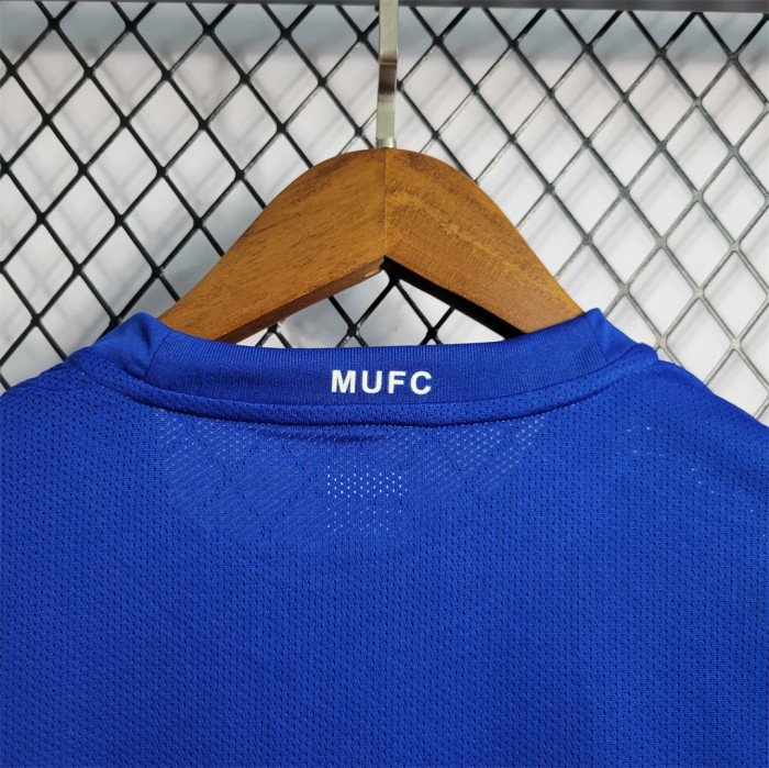Retro Jersey 2008-2009 Manchester United Away Blue Soccer Jersey Vintage Football Shirt