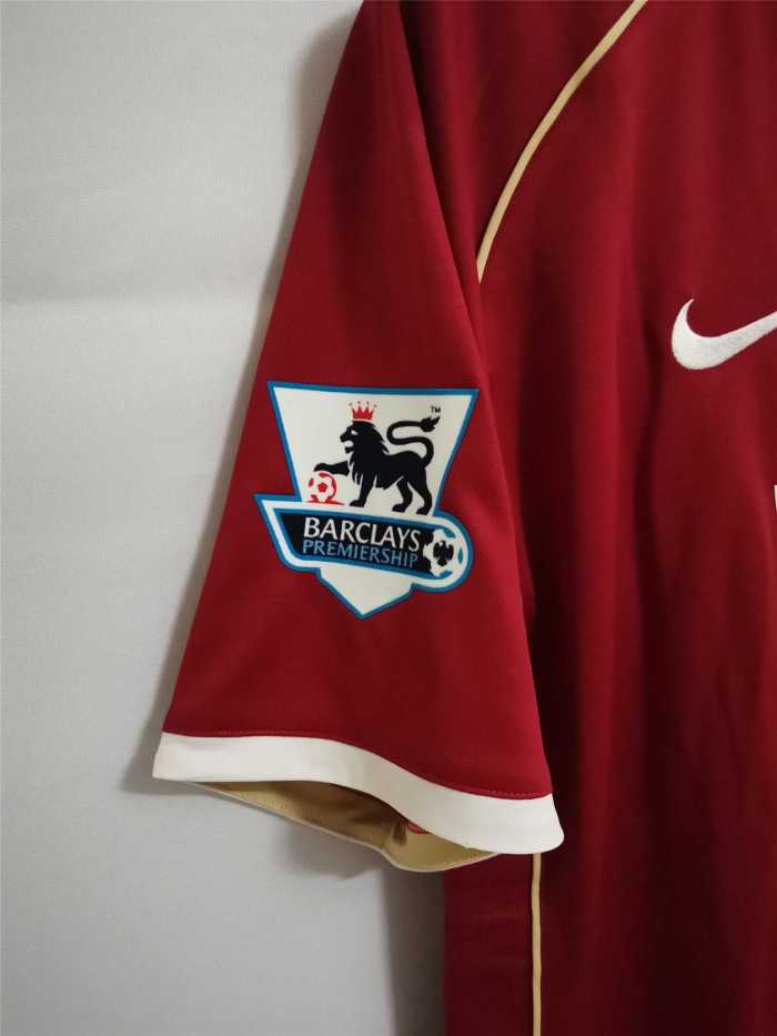 with EPL Patch Retro Jersey 2006-2007 Manchester United Home Red Soccer Jersey Vintage Football Shirt