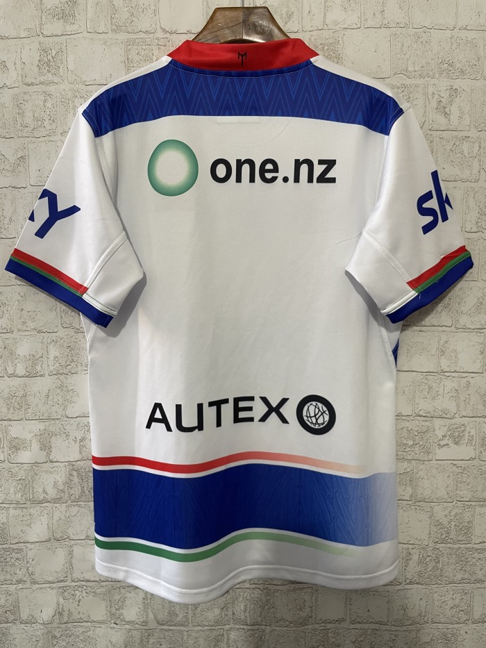 2025 New Zealand Warriors Away White Rugby Jersey