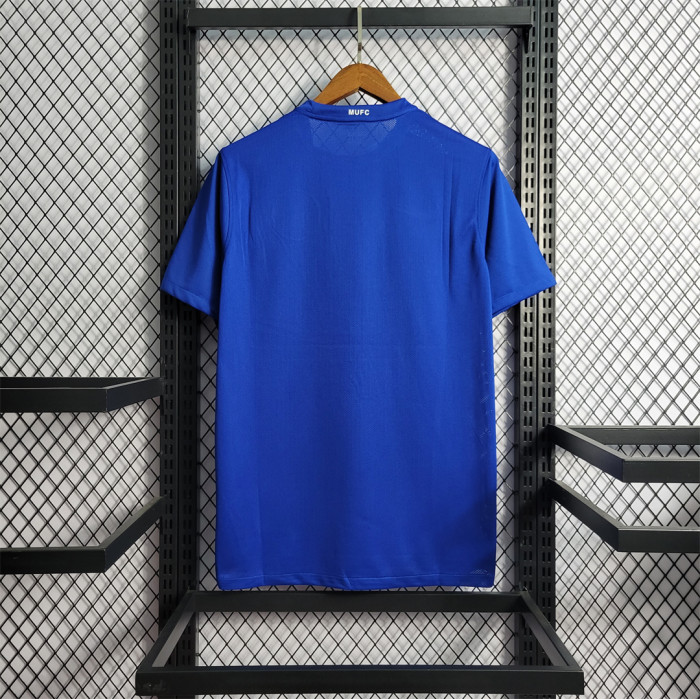 Retro Jersey 2008-2009 Manchester United Away Blue Soccer Jersey Vintage Football Shirt