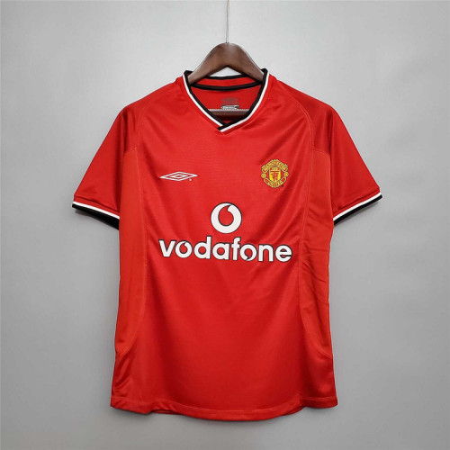Retro Jersey 2000-2002 Manchester United Home Soccer Jersey Vintage Football Shirt