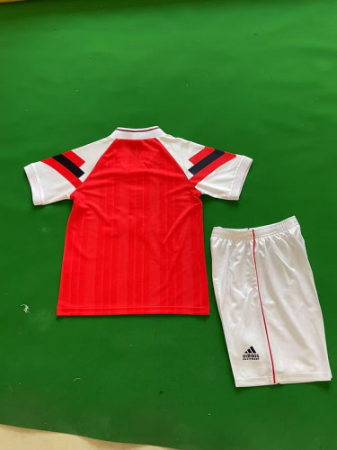Retro Youth Uniform Kids Kit 1992-1994 Arsenal Home Soccer Jersey Shorts Vintage Child Football Set