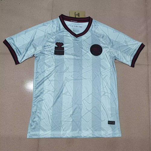 Fan Version Denmark 2025 Away Light Blue Soccer Jersey Football Shirt