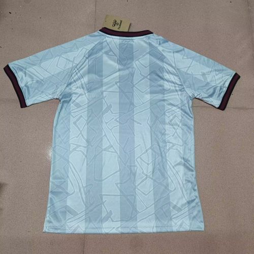 Fan Version Denmark 2025 Away Light Blue Soccer Jersey Football Shirt