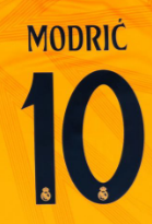 Modric 10 Lettering for 2024-2025 Real Madrid Away Jersey