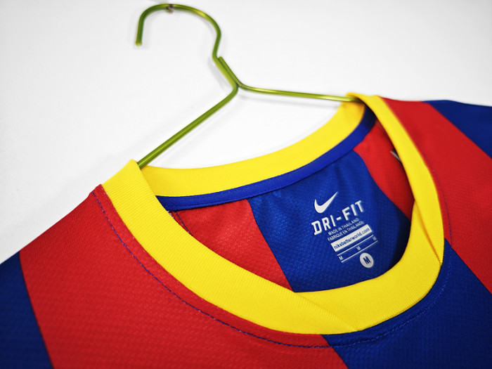 with Front Lettering Retro Jersey 2010-2011 Barcelona UCL Final Home Soccer Jersey Vintage Football Shirt