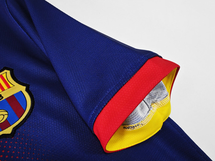 Fan Version Retro Jersey 2012-2013 Barcelona Home Soccer Jersey Vintage Football Shirt