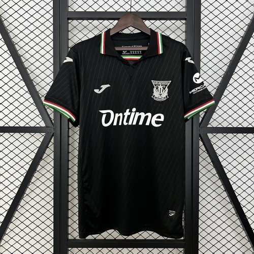 Fans Version 2024-2025 Leganes Third Away Black Soccer Jersey Leganés Football Shirt