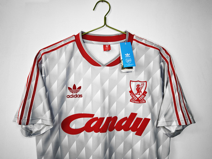 Retro Jersey 1989-1991 Liverpool Away Soccer Jersey Vintage Football Shirt