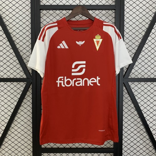 Fan Version 2024-2025 Real Murcia Home Soccer Jersey Real Football Shirt