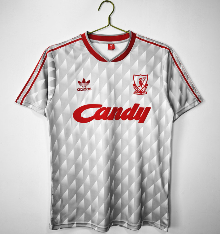 Retro Jersey 1989-1991 Liverpool Away Soccer Jersey Vintage Football Shirt
