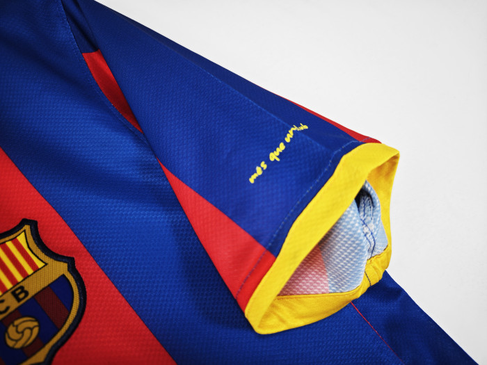 with Front Lettering Retro Jersey 2010-2011 Barcelona UCL Final Home Soccer Jersey Vintage Football Shirt