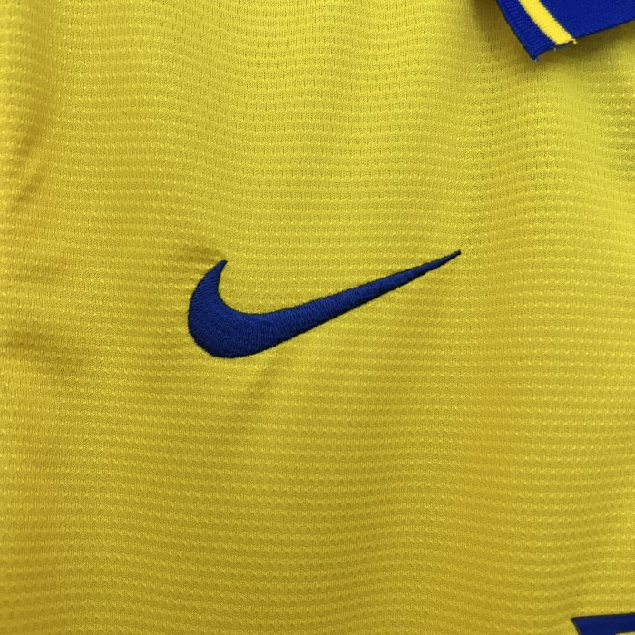 Retro Jersey 2013-2014 Arsenal Away Yellow Soccer Jersey Vintage Football Shirt