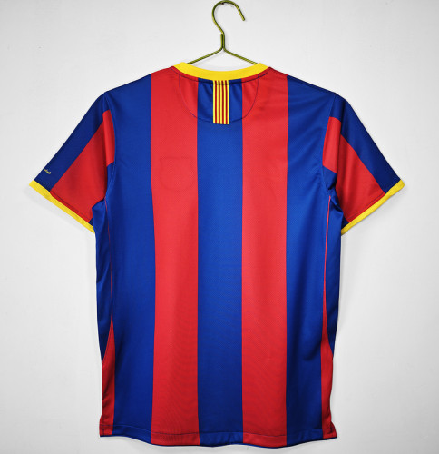 with Front Lettering Retro Jersey 2010-2011 Barcelona UCL Final Home Soccer Jersey Vintage Football Shirt