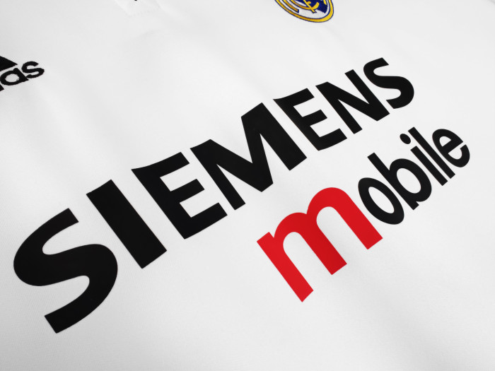 Retro Jersey 2003-2004 Real Madrid Home Soccer Jersey Vintage Football Shirt