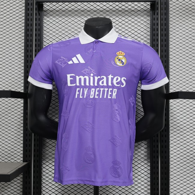 Player Version 2025-2026 Real Madrid Purple Special Edition Soccer Jersey Real Football Shirt