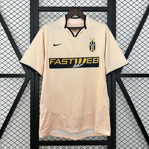 Retro Jersey 2003-2004 Juventus Third Away Pink Soccer Jersey Vintage Football Shirt