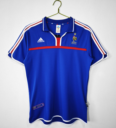Retro Jersey 2000 France Home Soccer Jersey Vintage Football Shirt
