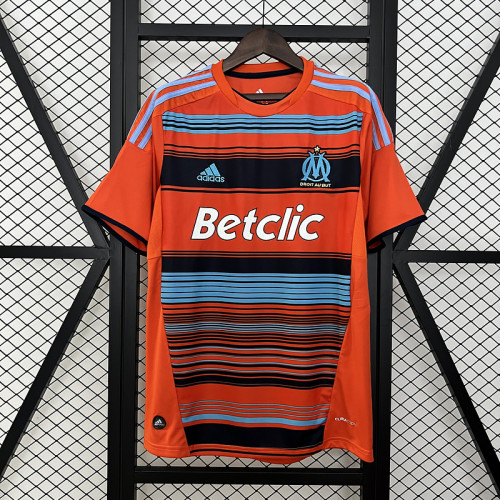 Retro Jersey 2011-2012 Olympique de Marseille Third Away Orange Vintage Soccer Jersey