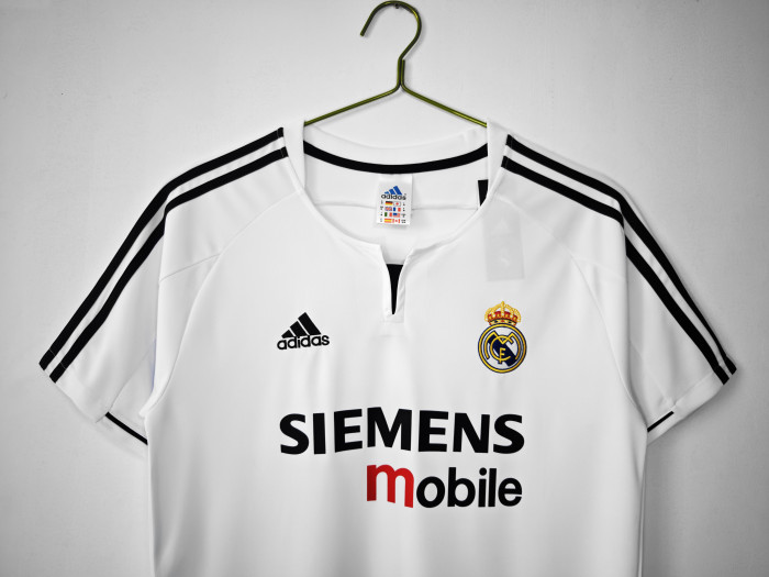 Retro Jersey 2003-2004 Real Madrid Home Soccer Jersey Vintage Football Shirt