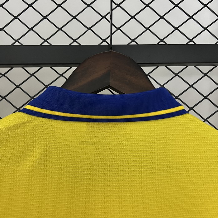 Retro Jersey 2013-2014 Arsenal Away Yellow Soccer Jersey Vintage Football Shirt