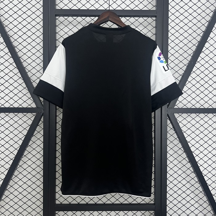 with LFP Patch Retro Jersey 2012-2013 Malaga Away Black Soccer Jersey Vintage Málaga Football Shirt