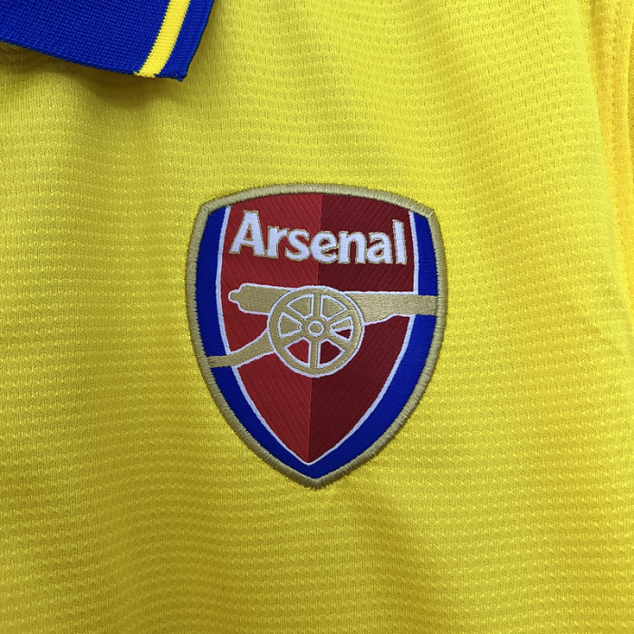 Retro Jersey 2013-2014 Arsenal Away Yellow Soccer Jersey Vintage Football Shirt