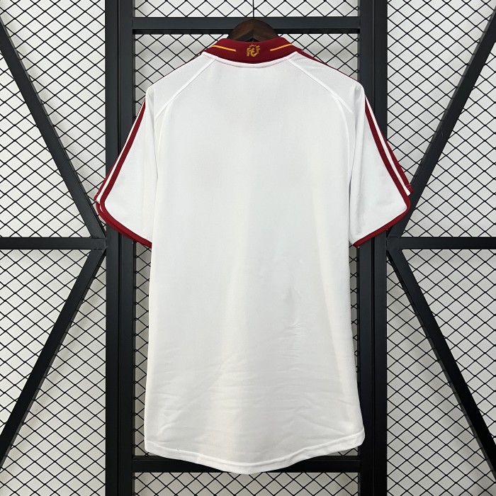 Retro Jersey 2000 Spain Away White Soccer Jersey Vintage Camiseta de España Football Shirt