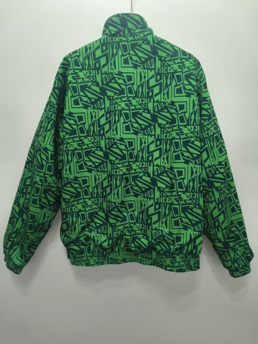 Retro 1994 Mexico Trench Coat Soccer Reversible Windbreaker Jacket