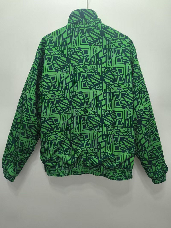 Retro 1994 Mexico Trench Coat Soccer Reversible Windbreaker Jacket