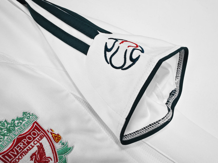 Retro Jersey 2006-2008 Liverpool Away White Soccer Jersey Vintage Football Shirt