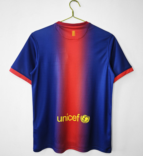 Fan Version Retro Jersey 2012-2013 Barcelona Home Soccer Jersey Vintage Football Shirt