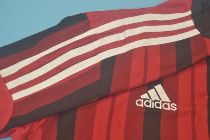 with Serie A+Trophy 7 Patch Retro Jersey 2014-2015 AC Milan Home Soccer Jersey Vintage Football Shirt