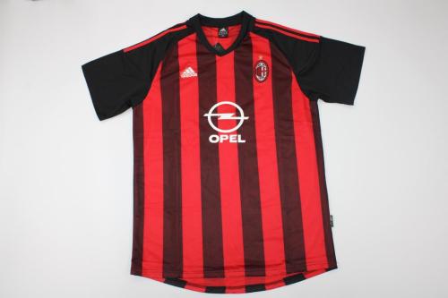 Retro Jersey 2002-2003 AC Milan Home Soccer Jersey