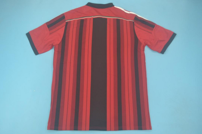 with Serie A+Trophy 7 Patch Retro Jersey 2014-2015 AC Milan Home Soccer Jersey Vintage Football Shirt
